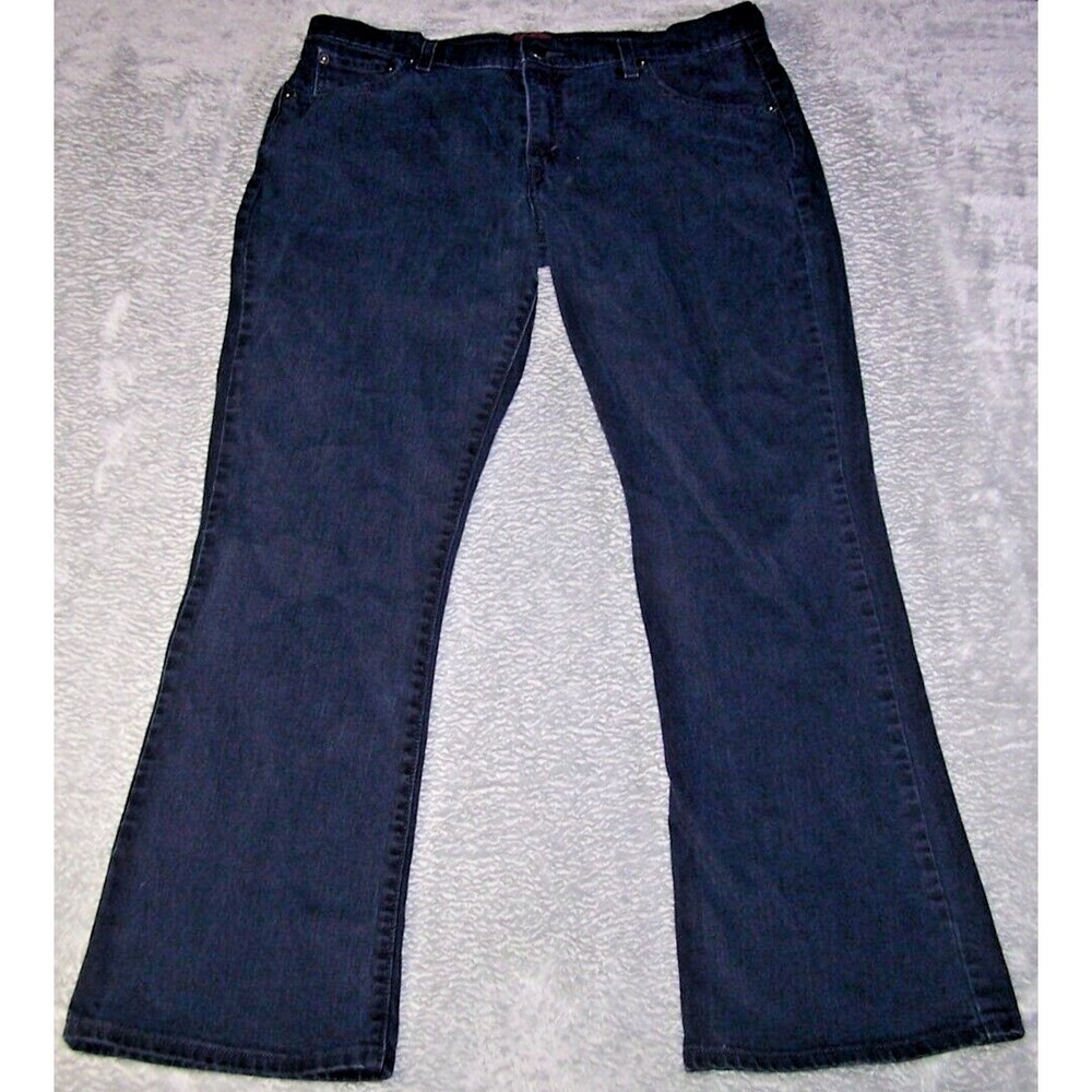Levi's 515 Jeans Women's 35X30 12M Black Denim Nouveau Bootcut Mid-Rise Stretch